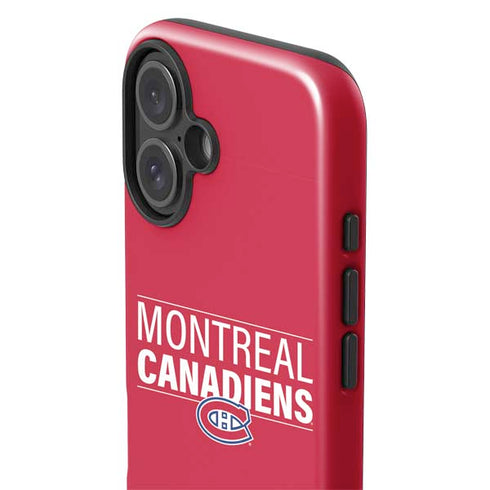 NHL Montreal Canadiens Lineup iPhone 16 Plus Impact Case